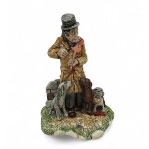 NATURECRAFT Canine Chorus Violinist with Dogs Figurine #833 England vintage